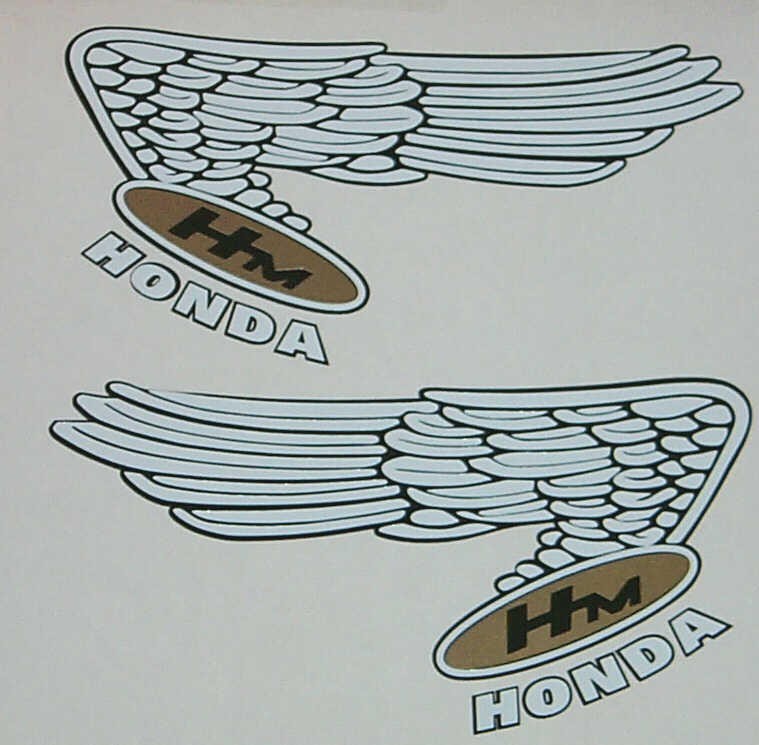 6cm Blue Silver Domed Tank Badge Fairing Wing Decal for Honda Racing Motorcycle